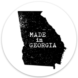 Made In Georgia Circle Sticker